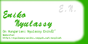 eniko nyulassy business card